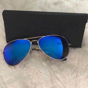 Prive Revaux Blue Aviator Sunglasses